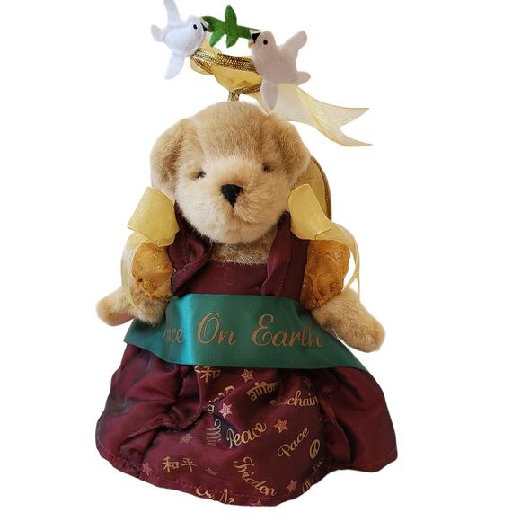 Vintage Muffy VanderBear Peace on Earth Italian Renaissance Angel 2009 w Stand - Picture 10 of 12